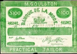 M Goulston Master Tailor One Hundred Pound 1980
