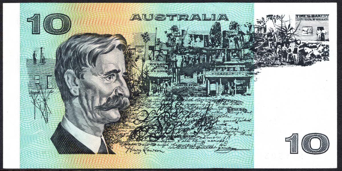 **1979  Australian $10 note Knight//Stone EF **
