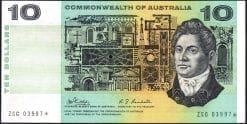 Ten dollar Australian paper star note