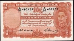 Australian Ten Shilling Banknote