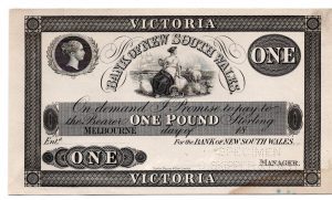 One Pound BW Uniface Specimen Melbourne